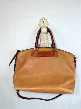 Vintage Dooney Bourke Florentine Juliette Vachetta Leather Satchel Bag